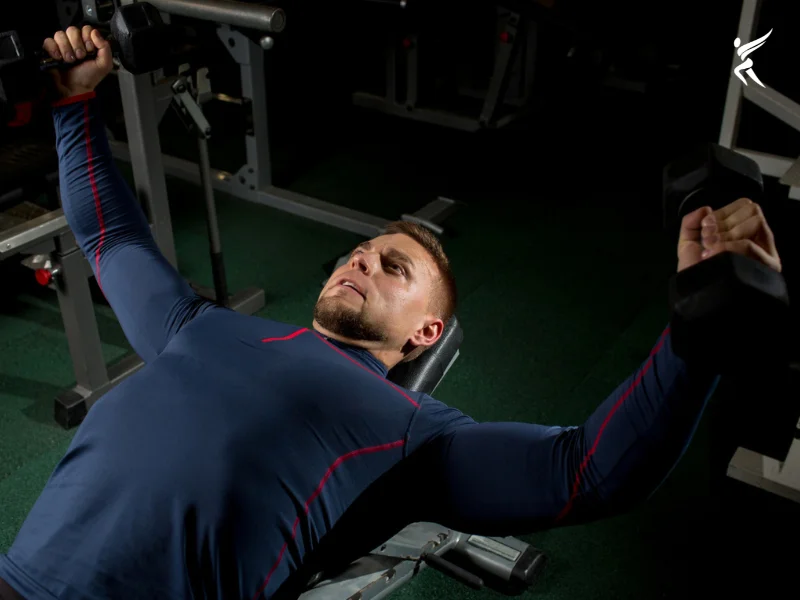 Upper Body Workout Routine for Strength & Definition(Wide-Grip Chest Press)